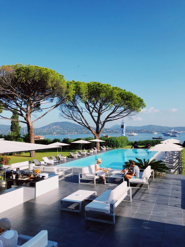 pexels photo 2096983 2096983 Relax by the infinity pool at a Saint-Tropez resort with stunning Mediterranean views.